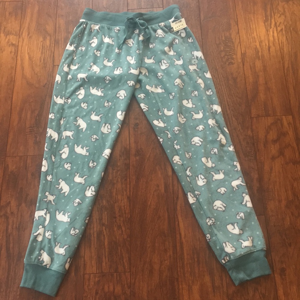 Fuzzy polar bear pajama pants BRAND NEW